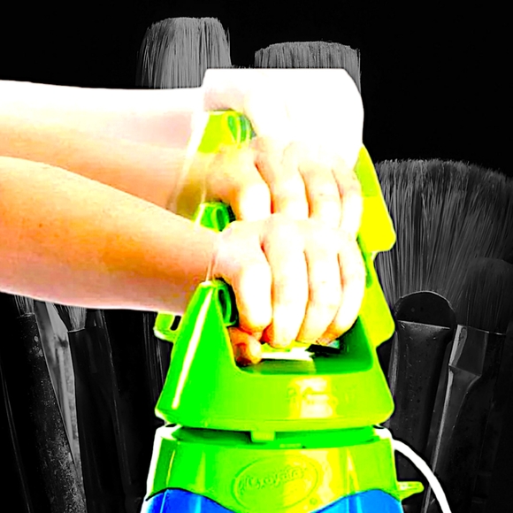 NIB Crayola Air Marker Sprayer Airbrush Kit Nom024657 Washable Markers & Paper - Picture 9 of 12